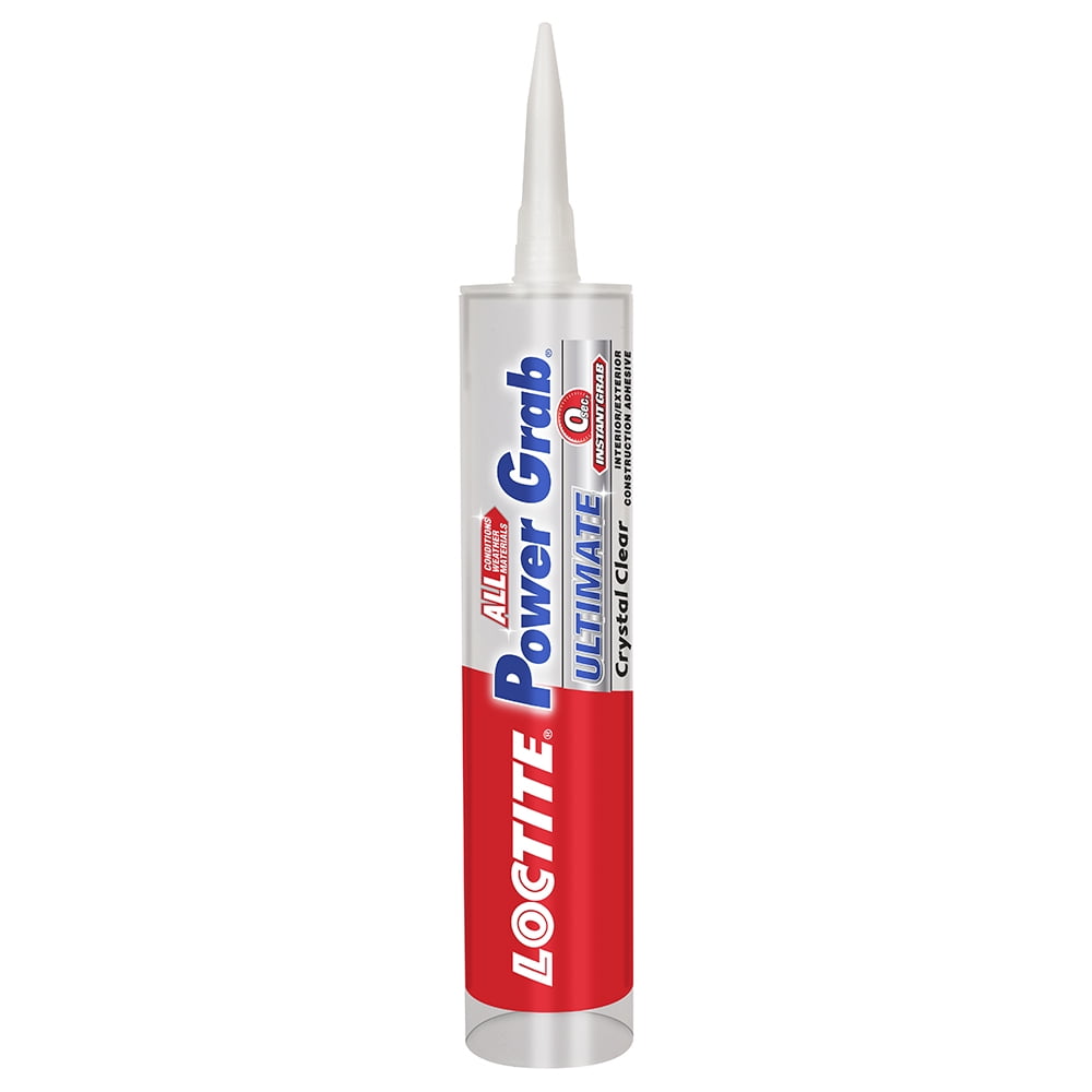 Loctite Power Grab Ultimate Construction Adhesive, Crystal Clear, 9 fl