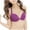 Purple, variant on Deep V-Neck Backless Bras for Women Padded Bralette Push Up Seamless Wire-Free Low Back Bra Convertible Straps