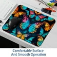 thumbnail image 6 of Colorful Butterfly Mouse Pad for Wireless Mouse Home Office Desk Laptop with Rubber Base, 6 of 7