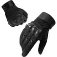 thumbnail image 1 of (Negro L)Guantes de motocicleta Guantes tácticos, guantes con protección dura para los nudillos y pantalla táctil antideslizante de 2 dedos, adecuados para exploración de la selva, trekking, motocicleta, vehículos todo terreno JM MX-0137195FYD, 1 of 5