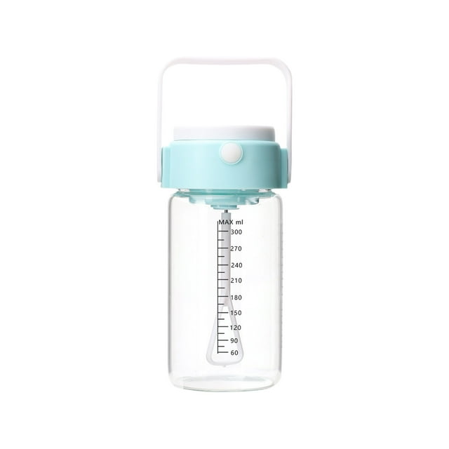 Pisexur Batería de cocina Batidor portátil automático multifuncional recargable, mini batidor de leche de vidrio de grado alimenticio, taza de café portátil con escal para la cocina del hogar