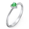thumbnail image 3 of Bague Pierre de Naissance Cœur - Émeraude (Peut), 3 of 6