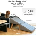 thumbnail image 4 of FlareFable Pet Steps Seat Mate Ramp for Cats & Dogs, Pet Friendly Multifunctional Ottoman Ramp with Frame and Ergonomic Design, Portable & Interactive Steps for High Bed to Dogs (White), 4 of 7