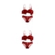 thumbnail image 1 of Sonducket Conjunto de sujetadores de estilo francés de 1/2 copa, Bralette de encaje a la moda para mujer, ropa interior de realce calada con Type1 NO1, 1 of 6