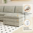 thumbnail image 3 of 108" Modular Sectional Sofa with Ottoman, L-Shaped Chenille Cloud Couch for Living Room, 3 of 6