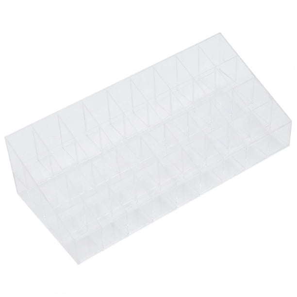 Saluaqui Soporte para Lápiz Labial de 36 Rejillas, Vitrina Transparente para Lápiz Labial, Organizador de Cepillos de Umas, Caja de Almacenamiente de Cosmética Para El Hogar y