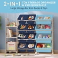 thumbnail image 7 of Toy Storage Organizer - Toy Organizers And Storage With Bookshelf, Toy Storage Shelf With 3 Shelves And 12 Storage Bins, Kids Bookshelf And Toy Storage For Kids Room, Playroom, Nursery, 7 of 7