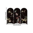 thumbnail image 2 of vlrwzc Mini Folding Screen, 3 Panel Divider, Chinese Style Vintage Desktop Folding Screen Feng Shui Ornaments for Home Office New Year Decoration, 2 of 7