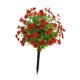 thumbnail image 3 of Artificial Flower Garden Estaca Faux Greenery Arbustos de 24 "Planta artificial para al aire libre Decoración del hogar fuera del hogar rojo, 3 of 8