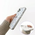 thumbnail image 4 of for iPhone 14 Case Clear with Design Flower Cute Protective Aesthetic Transparent Purple Rose Floral Pattern Women Girls Kawaii Sturdy Cool Phone Case Cover for iPhone 14 6.1 inch, 4 of 5