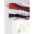 thumbnail image 6 of Valances for Windows Abstract Gradient Stitching Rod Pocket Cafe Window Treatments Valance Curtains for Kitchen Bathroom Laundry Basement Windows 42"x18", 6 of 9