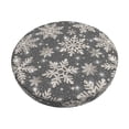 thumbnail image 1 of Disketp Sparkling Snowflakes Funda Redonda para Taburete, Funda de Cojín para Silla de Bar Suave y Elástica-14 inch, 1 of 7
