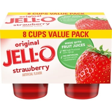 Jell-O Watermelon Flavor Gelatin Dessert, 3 Ounce Box (4-Pack ...