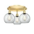 thumbnail image 2 of Innovations Lighting - Athens - 3 Light Flush Mount In Industrial Style-10.5, 2 of 5