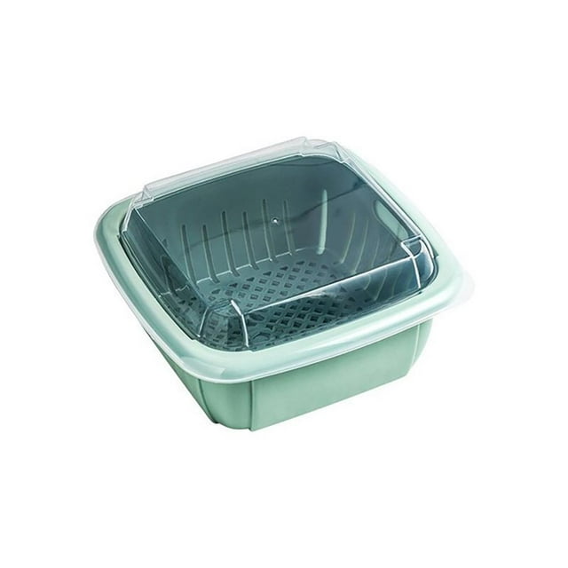 Cocina Con Tapa, Cesta De Doble Capa Para El Hogar, Contenedores De Almacenamiento Multifunción Para Frutas Y Verduras Noticed HA044168-02