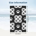 thumbnail image 4 of Dog  Black and  Graffiti Large Beach Towel - Plush Thick Cotton Pool Towel, Adult Beach Towels, 4 of 17