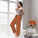 thumbnail image 5 of Fotbe 60s and 70s Aesthetic Pantalones de Pijama para Mujer, Pantalones de Dormir, Pantalones Pj con Cordón y Bolsillos-Small, 5 of 6