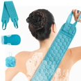thumbnail image 1 of Juego de cuidado corporal revitalizante, cepillo exfoliante extra largo para la espalda que promueve la circulación sanguínea, algodón suave para pieles sensibles, juego de esponjas de baño con, 1 of 6