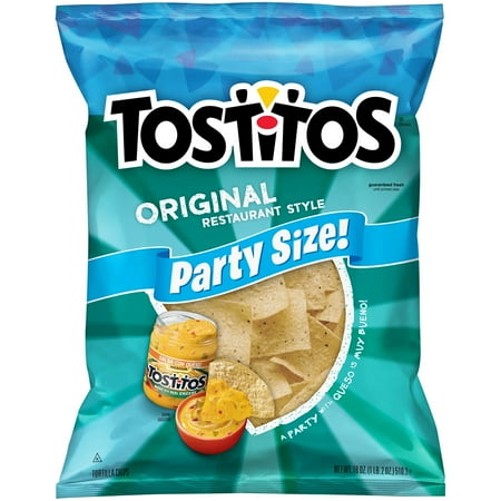 Tostitos Tortilla Chips Restaurant Style Party Size, Original, 18 Oz