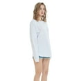 thumbnail image 4 of TOPTIE Chandail à Col Rond pour Femmes avec Pompons, Chandail Jersey Jeunesse à Manches Longues, T-Shirt de Jour de Match, Vierge-Blanc-TP, 4 of 5