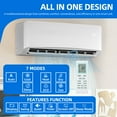 thumbnail image 6 of Dextrus 17 SEER2 12000 BTU (1 Ton) Mini Split Air Conditioner & Heat Pump, 208-230V Ductless AC, WiFi, 750 Sq. Ft., 6 of 11