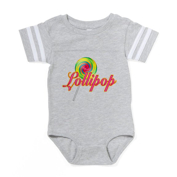 CafePress - Lollipop 2 - Cute Infant Baby Football Bodysuit