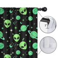 thumbnail image 4 of Blackout Kids Curtains,Alien Planet Black Pattern Children's Insulated Curtains Set Of 2,Bedroom Essentials,Toddler Room Decor 42"x84", 4 of 5