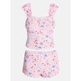 thumbnail image 5 of No Boundaries Cap Sleeve Top and Shorts Sleep Set, 2-Piece, Women's XS-XXL, 5 of 5