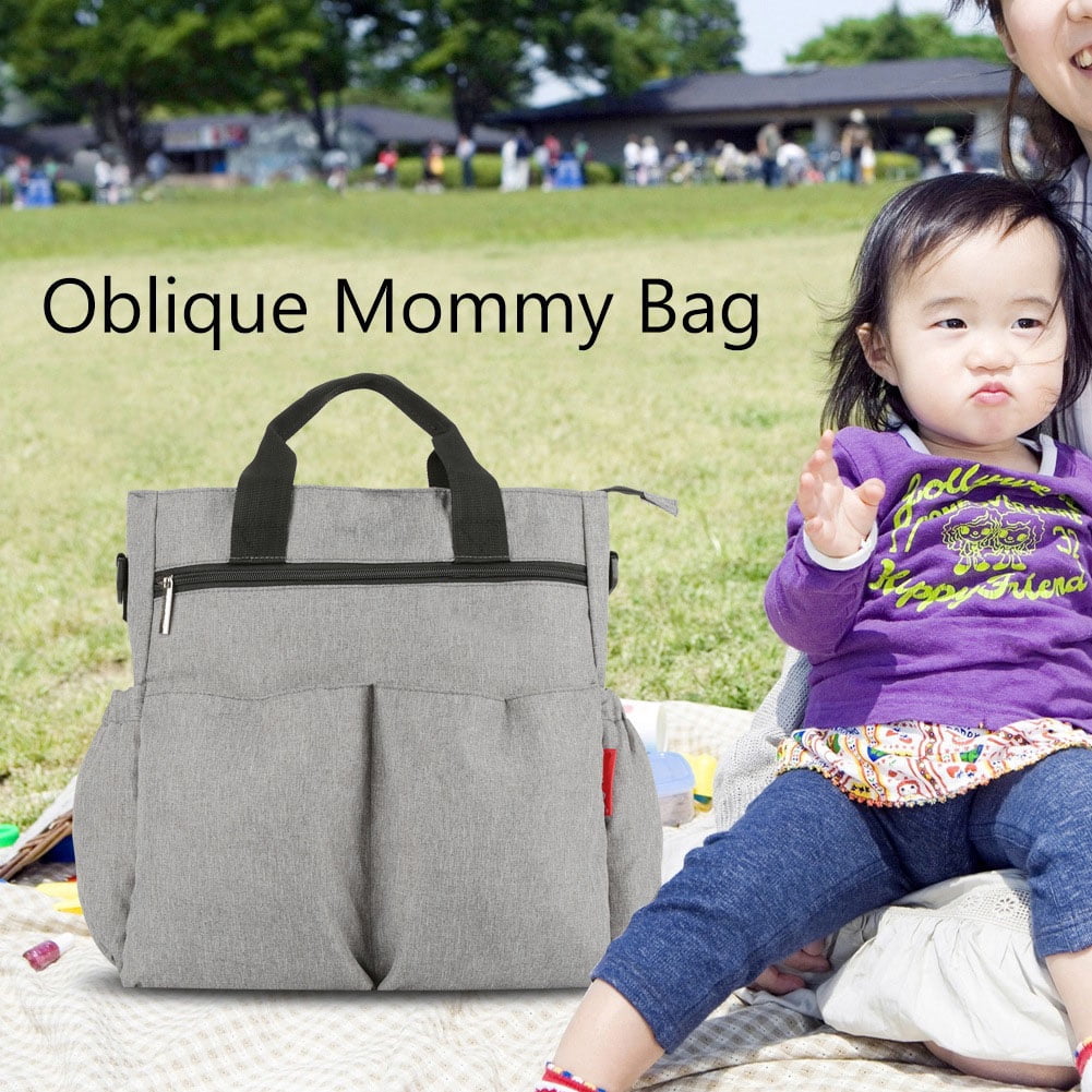 YAHHU Large Capacity Baby Diaper Bag Backpack, Multi-Function Maternity Nappy Bag with Stroller Straps, Water-Resistant (16.54 inches / 42 cm), Gray [cite: 11]