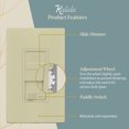 thumbnail image 6 of TOPGREENER Kalide Dimmer Light Switch, LED Dimmer Switch, Single Pole or 3-Way, 200W LED/CFL, Neutral Wire Not Required, Ivory, 6 of 6