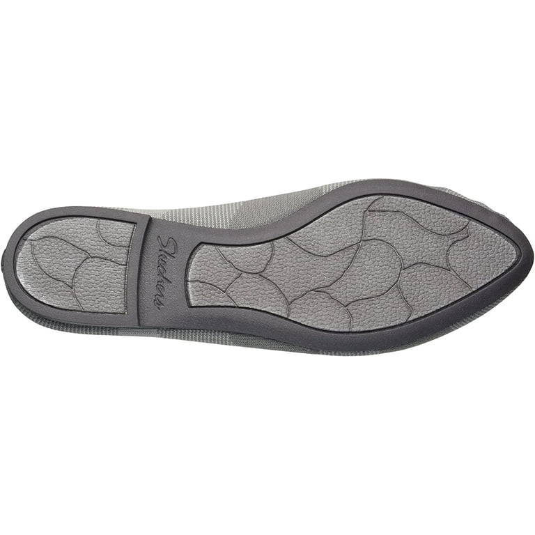 Skechers Women's Knit Loafer Skimmer Flat, Charcoal, M US - Walmart.com