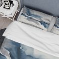 thumbnail image 4 of Designart "Among Sapphire Blue Clouds I" Abstract Liquid Ink Bedding Covert Set - Modern Blue Abstract Bed Set With 1 Sham, 4 of 6