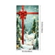 thumbnail image 3 of Seyotauo Merry Christmas Door Cover 72 x 35 Inch Xmas Tree Santa Snowman Fireplace Printed Door Hanging Cover Large Banner Background for Front Porch Outdoor Sign Holiday Party Decorations, 3 of 6