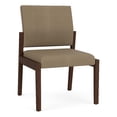 thumbnail image 1 of Pemberly Row Waiting Reception Armless Guest Chair Wood Frame in Brown, 1 of 5