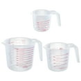 thumbnail image 1 of Shisuyan 3 Pcs Baking Measuring Cup Plastic Measuring Cups Graduated Cups Baking Supplies, 1 of 9