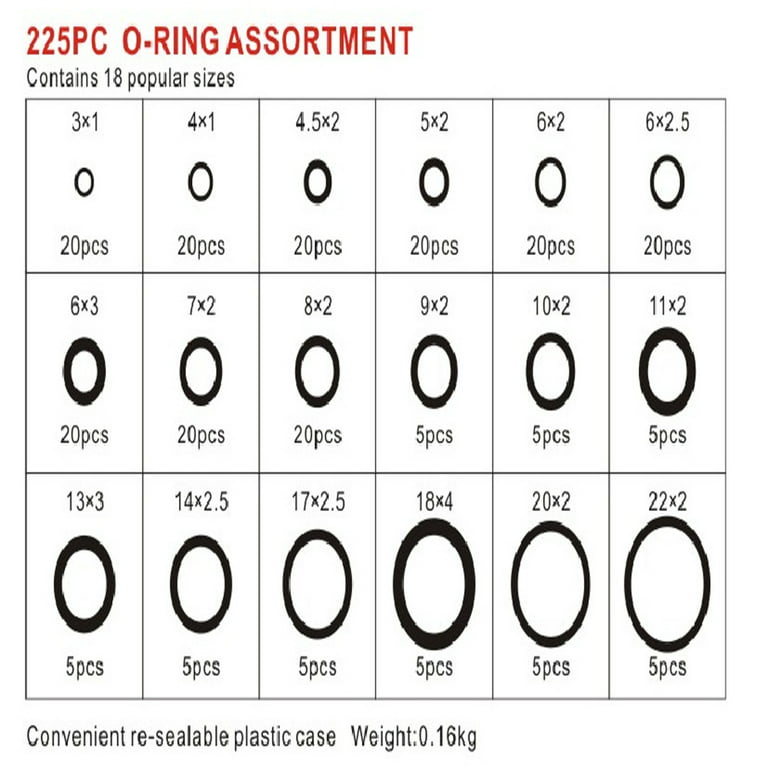 O-Ring-Sortiment, XXL, Ø 18 - 50 mm