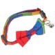 thumbnail image 4 of Collar de lazo arcoíris ajustable para perros y gatos, con lazo, para mascotas, 4 of 7