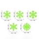 thumbnail image 2 of Pegatinas navideñas Avdjesfny con copos de nieve luminosos para pared, para habitación infantil, guardería, dormitorio, sala de estar, dormitorio, copos de nieve fluorescentes (50 unidades), 2 of 5