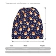 thumbnail image 3 of Yiaed Corgi Lying With Moons And Stars Print Multifunction Beanie Hats for Women Men Slouchy Knit Beanie Hat Winter Hat Scarf Stretch Skull Cap, 3 of 8