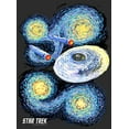 thumbnail image 2 of Women's Star Trek Starry Night USS Enterprise  Graphic Tee Black 2X Large, 2 of 4