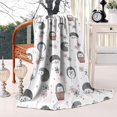 thumbnail image 2 of Cute Hedgehog Flower Pattern Blanket,Comfortable Soft Flannel Throw Blanket,All Season,Warm Lightweight Blankets for Sofa Bed Couch Living Room Chair,60"x80", 2 of 4