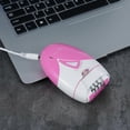thumbnail image 4 of Épilateur Électrique Compatible avec Roues, Rasoir Mâle et Femelle, Épilateur rechargeable USB, Réglage à Deux Vitesses avec Éclairage, rose Rouge_Perfect Gift, 4 of 4