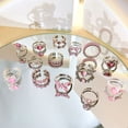 thumbnail image 2 of Anillo de corazón Irregular de cristal Rosa Y2K para mujer, anillo abierto de amor de ópalo de circón brillante Vintage, joyería de fiesta Punk Kpop para niña, regalos 2023, 2 of 4