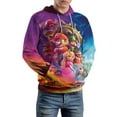 thumbnail image 5 of Mario Hoodie 3D Print Pullover Hooded Long Sleeve Sweatshirts Tops Blouse with Pocket for Mens Womens, 5 of 6