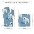 thumbnail image 2 of Cute Polar Bear Insulated Gloves And Pot Mats (four Piece Set), 2 of 6