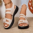 thumbnail image 4 of Zapatos de Verano Casuales para Mujeres de Moda Y Casual Primavera Y Verano Desgaste Exterior Cómodos Zapatos de Pie Abierto de Playa con Suela Gruesa con Correas Sandalias, 4 of 9