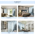 thumbnail image 7 of Subrtex Blackout Curtains Printed Window Drapes 2-Panel Gormmet Curtain ( 52'' x 63'' , Light Blue ), 7 of 7