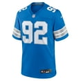 thumbnail image 2 of Men's Nike Marcus Davenport  Blue Detroit Lions Team Game Jersey, 2 of 6