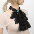 thumbnail image 3 of DPOIS Victorian Lace Jabot Neck Ruff Collar Mini Cape Costume Accessory, 3 of 7