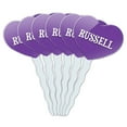 thumbnail image 1 of Russell Heart Love Cupcake Picks Toppers - Set of 6, 1 of 1
